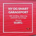 Garageport fra KJ Porte. Port fra 10.895,- inkl. montage